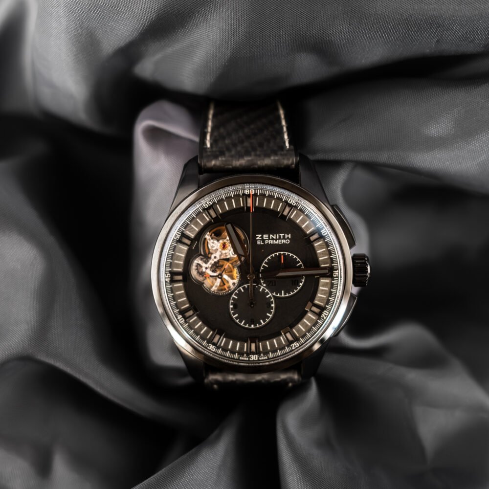 Zenith El Primero Chronomaster Rolling Stones Edition chronograph watch front view