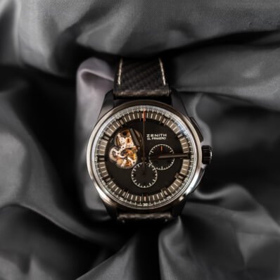 Zenith El Primero Chronomaster Rolling Stones Edition chronograph watch front view