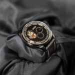 Close-up of the Zenith El Primero Chronomaster Rolling Stones Edition dial showing chronograph subdials