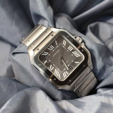 2021 Cartier Santos CRWSSA0037 Black Dial