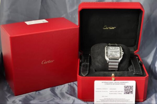 2021 Cartier Santos CRWSSA0037 Black Dial