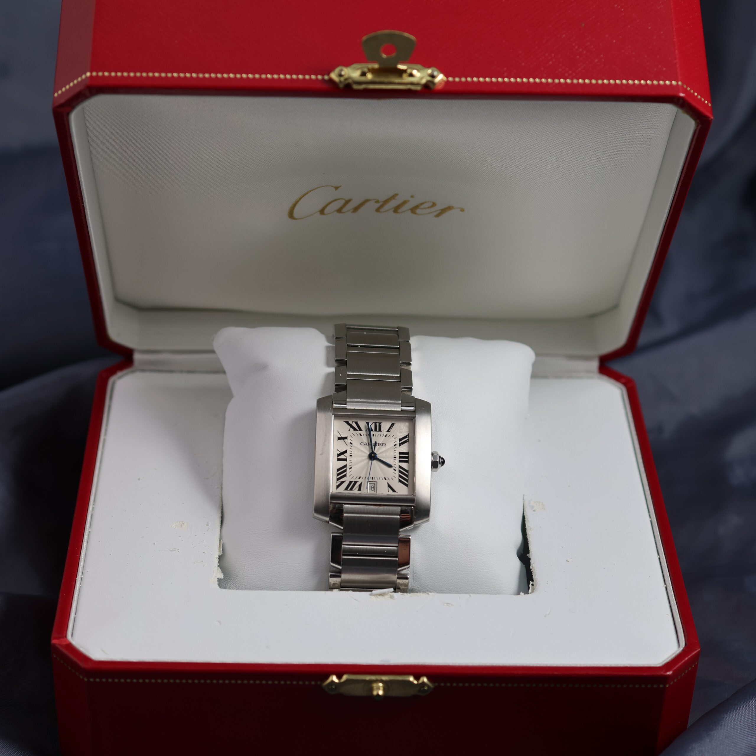 Cartier Tank Française Automatic 28mm x 32mm — Stainless Steel (Ref. 2302) + Certificate