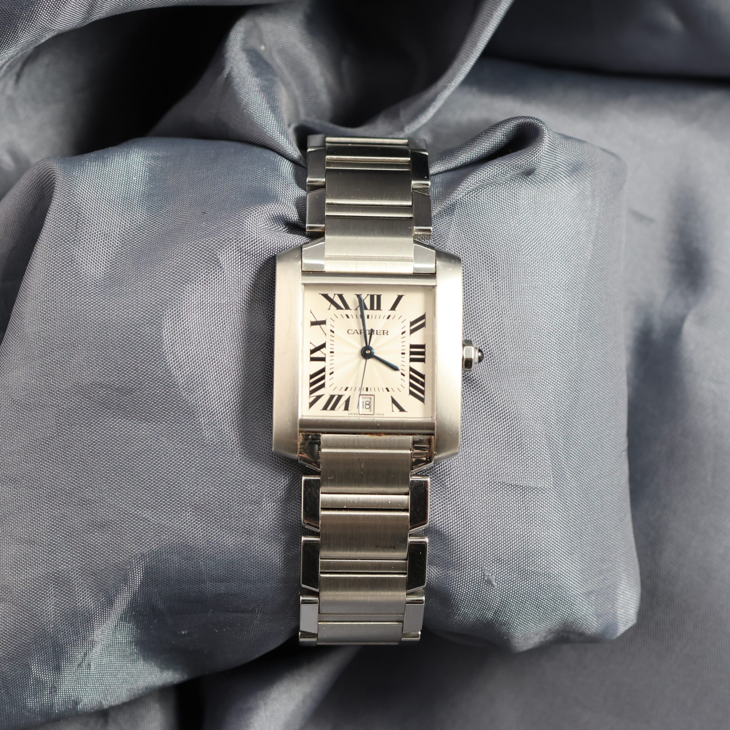 Cartier Tank Française Automatic 28mm x 32mm — Stainless Steel (Ref. 2302) + Certificate