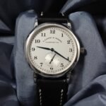 A. Lange and Söhne 1815 35.8mm Ref. 206.025 silver dial dress watch front view