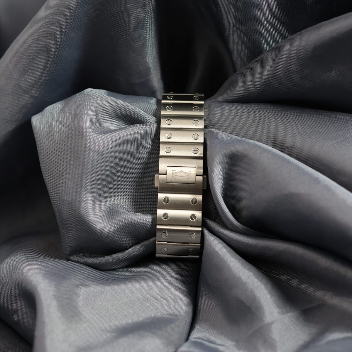 Cartier Santos Large CRW4SA0005 bracelet folding clasp with SmartLink system