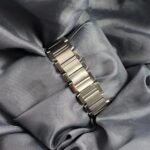 Cartier Tank Française stainless steel bracelet clasp with Cartier engraving