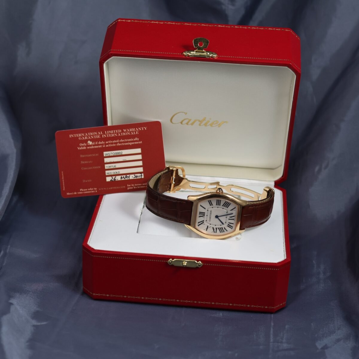 Cartier Tortue 18k rose gold automatic Ref. WGTO0002 with box and papers