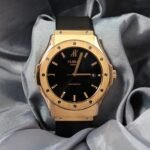 Hublot Classic Tradition 41.5mm Ref. 1915.NE10.8 black dial 18k yellow gold watch front view