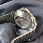 Panerai Luminor 1950 PAM00328 exhibition caseback showing automatic movement and rotor