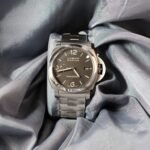 Panerai Luminor 1950 44mm PAM00328 black dial automatic watch front view