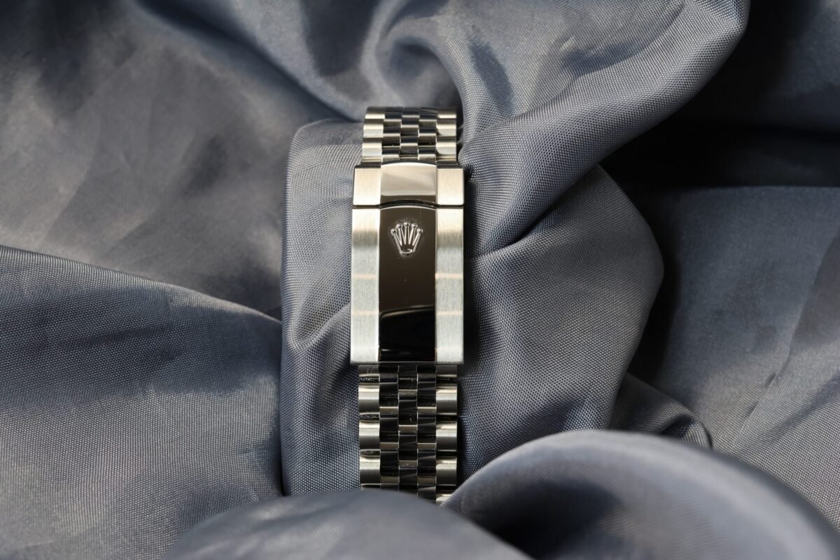Rolex Datejust 36mm Wimbledon Dial 126200 stainless steel jubilee bracelet clasp with Rolex crown logo