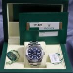 Rolex Datejust 41mm 116300 blue dial stainless steel watch with original box and papers