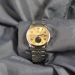 Tudor 1926 39mm Ref. 91560 lunar yellow dial stainless steel watch front view