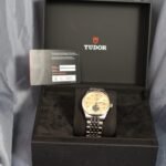 Tudor 1926 39mm Ref. 91560 lunar yellow dial with original box and papers