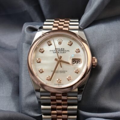 Rolex Datejust 36mm Mother-of-Pearl Dial Two-Tone Everose Gold – Ref. 126201 (2025)