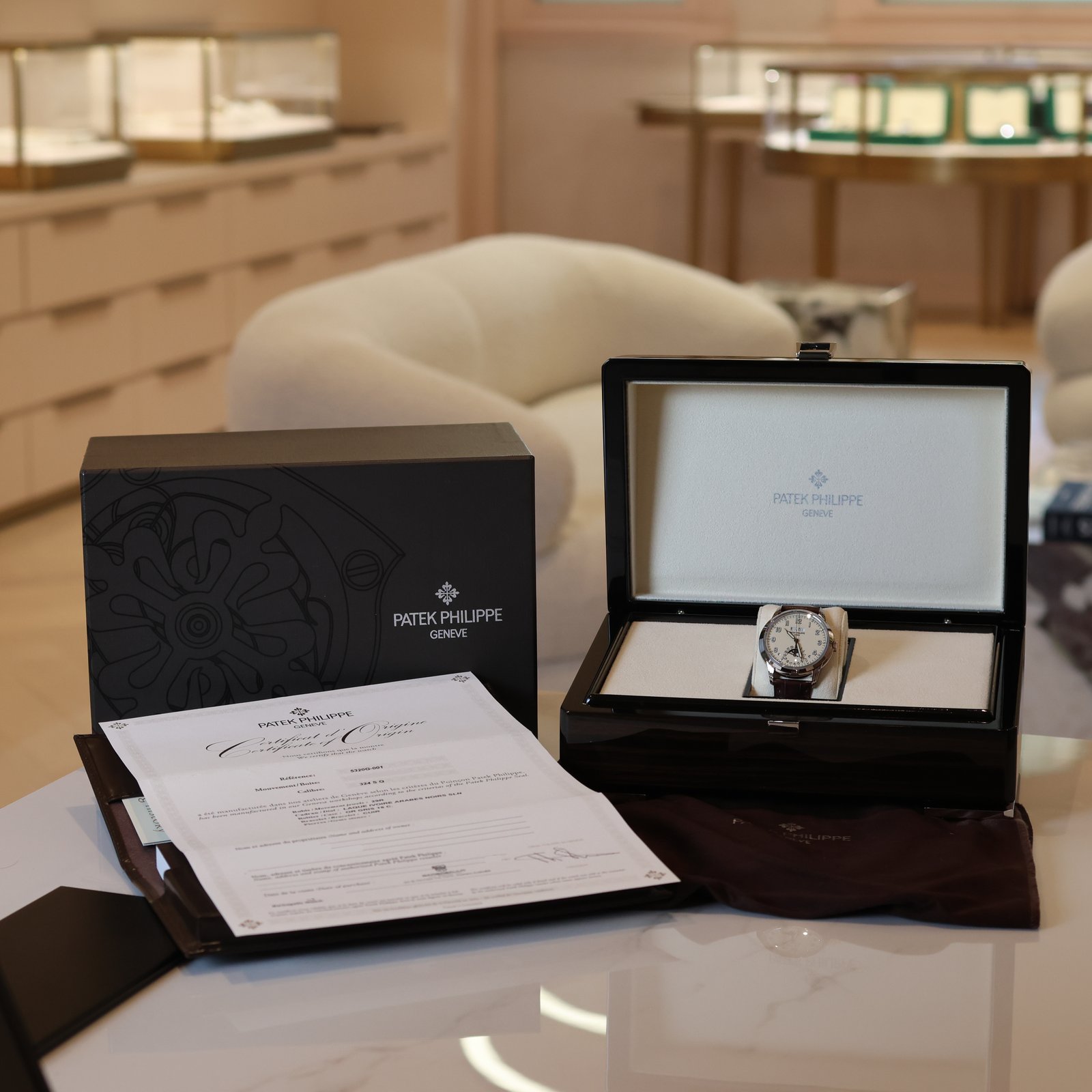 18k White Gold Patek Philippe 5320G-001 Grand Complications Perpetual Calendar – Full Set