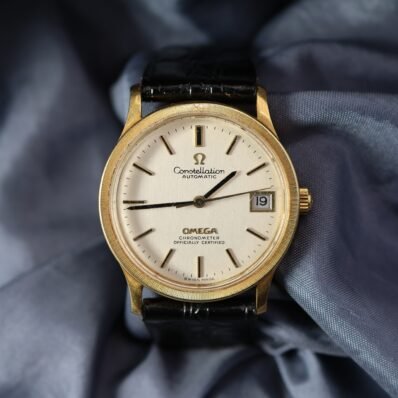 Omega Constellation 18k Gold Pie Pan Automatic Chronometer 1973 – Ref. BA168.033 Full Papers