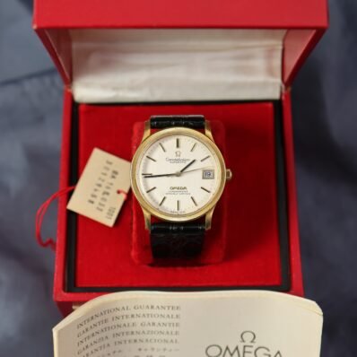 Omega Constellation 18k Gold Pie Pan Automatic Chronometer 1973 – Ref. BA168.033 Full Papers