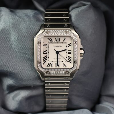Cartier Santos Medium Diamond Bezel – Ref. CRW4SA0005 (2023)