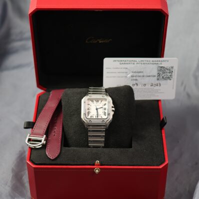 Cartier Santos Medium Diamond Bezel – Ref. CRW4SA0005 (2023)