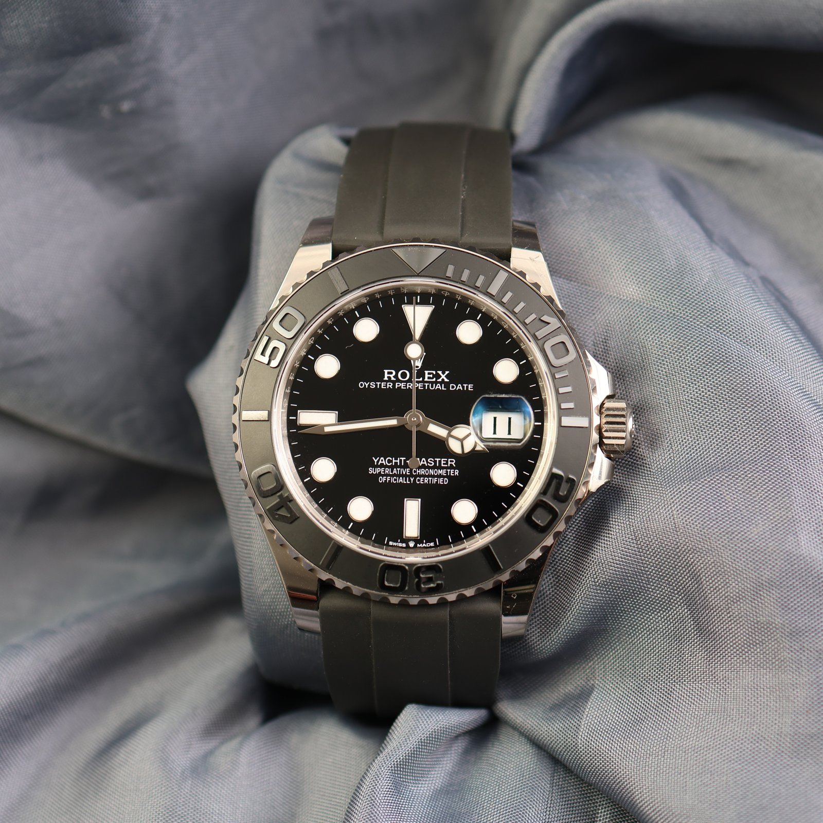 Rolex Yacht-Master 42 Black Dial Oysterflex – Ref. 226659 (2024)