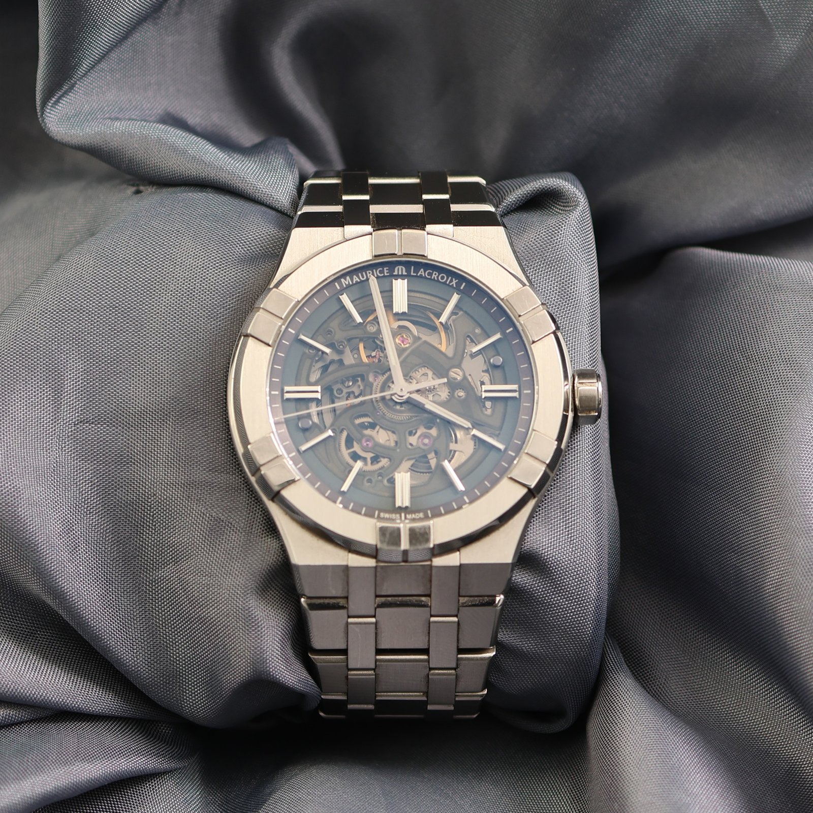 Maurice Lacroix Aikon Automatic Skeleton Black Dial – Ref. AI6008-SS002-030-1 (2025)