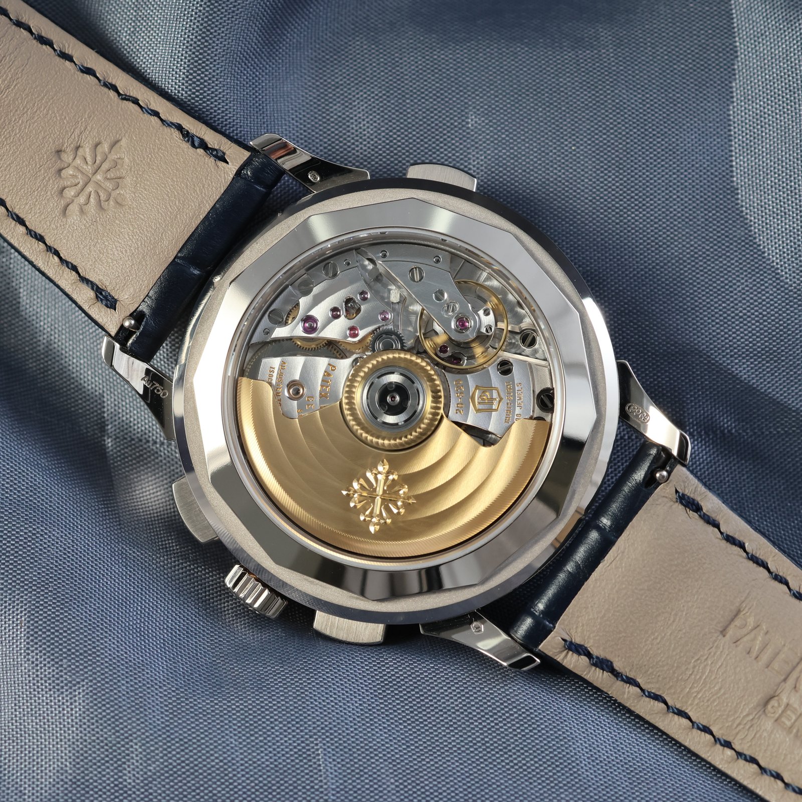 Patek Philippe World Time Flyback Chronograph Blue Guilloché Dial – Ref. 5930G-010 (2021)