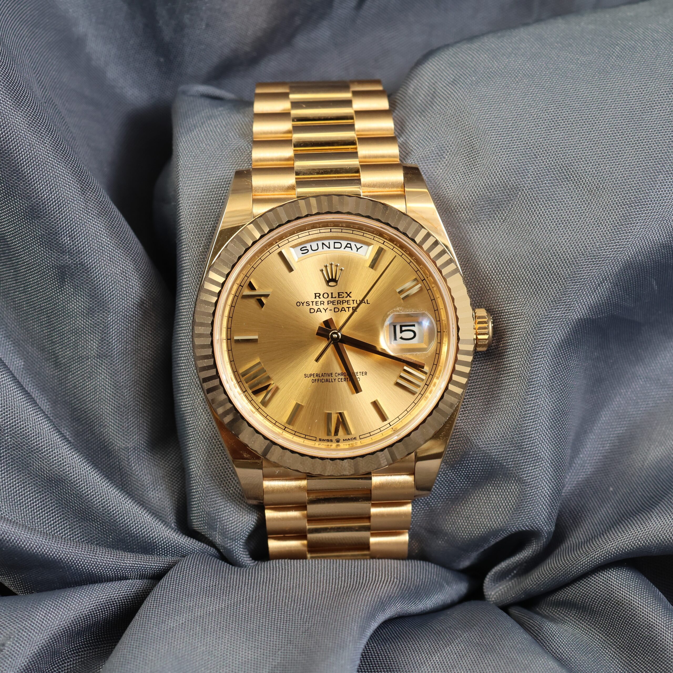 Rolex Day-Date 40mm 228238 18k Yellow Gold - Unworn Naked